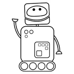 Robot Colouring Pages